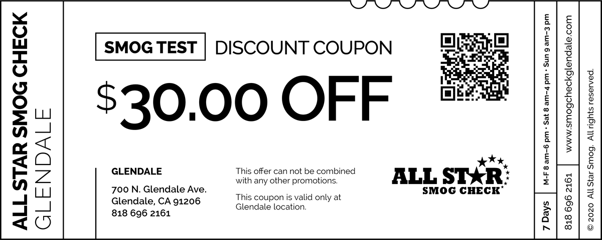 all star glendale smog check discount coupon